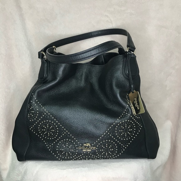 Coach Edie Mini Stud Purse - Picture 1 of 5